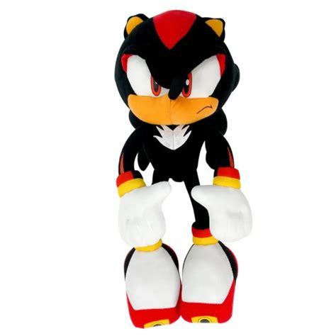 Shadow Sonic The Hedgehog Plush Toy Large 12 Inch Black Soft Licensed
