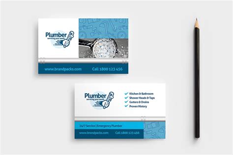 Plumber Business Card Template Creative Daddy