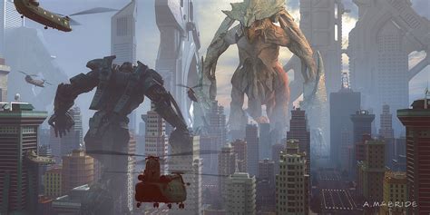Epic Jaeger And Kaiju Concept Art From Pacific Rim Uprising