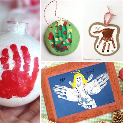 Christmas Handprint And Footprint Crafts Mommy Moment