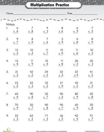 You will love these free printable games and worksheets that make practicing multiplication fun! Pin on Math Worksheets