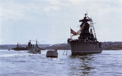 Kuybyshev Of Chapayev Class Cruisers At Sevastopol On Navy Day 25 July