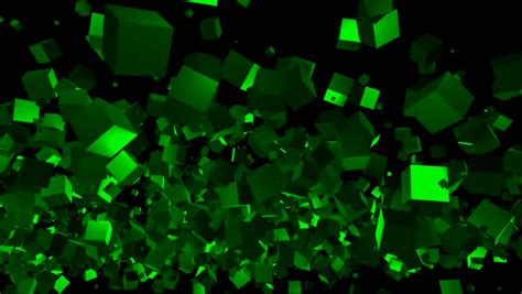 Particle Cube Stream Background Yellow Stock Footage Video 4570865