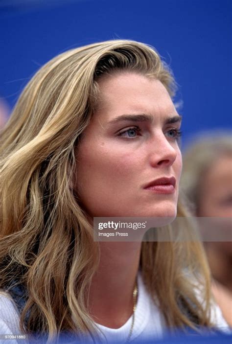 Brooke Shields Watches Tennis At The Us Open Circa 1996 In New York