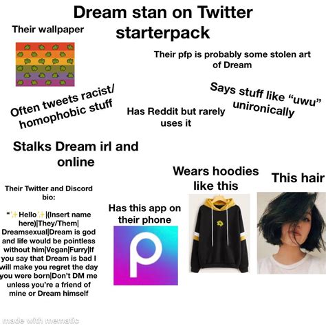 Dream Stan On Twitter Starterpack Rstarterpacks Starter Packs