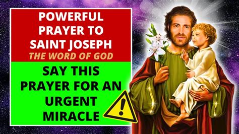 🛑make This Powerful Prayer To Saint Joseph And A Miracle Will Happen In