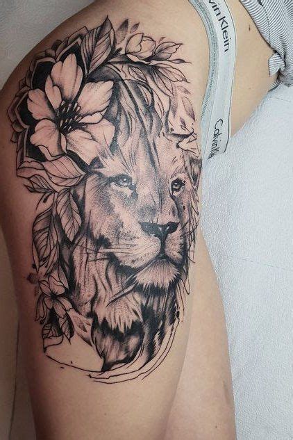 Lion Tattoos For Women Hip Tattoos Women Leg Tattoos Women Thigh