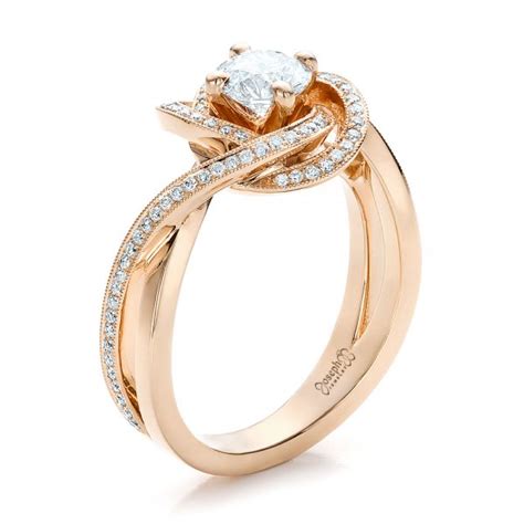 Custom Diamond Engagement Ring 100438 Seattle Bellevue Joseph Jewelry