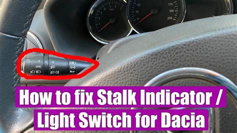 How To Fix Replace Light Switch Horn Signal Lever Stalk Indicator