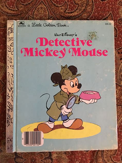 Walt Disneys Detective Mickey Mouse 1985 C J Little Golden Books