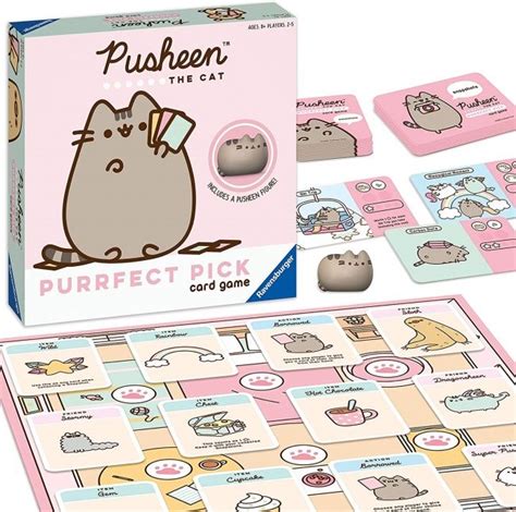 Pusheen The Cat Purrfect Pick Card Game Pusheen Cat Pusheen Pink Games