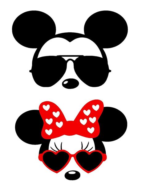 Mickey With Sunglasses Svg Minnie Mouse Castle Svg And Png Disney Shirt