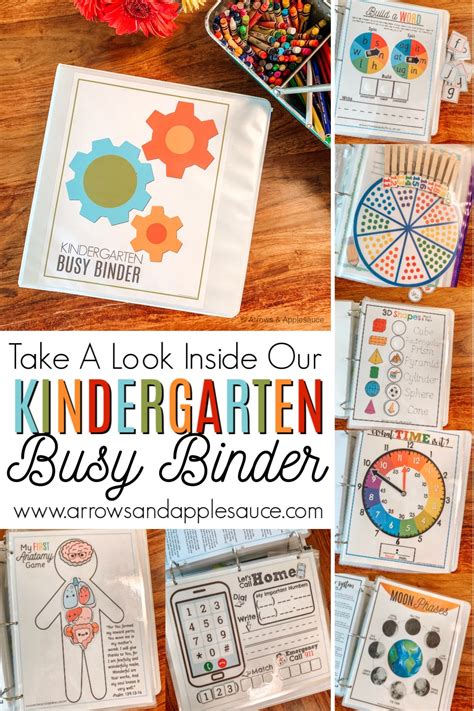 Our Kindergarten Busy Binder Arrows And Applesauce