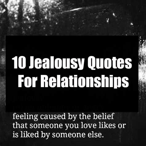 10 Jealousy Quotes For Relationships