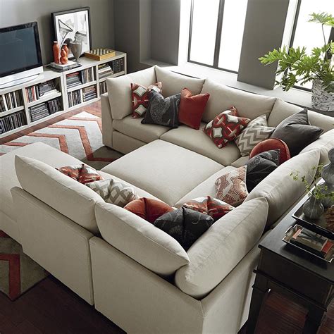 Beckham Pit Sectional Modular Sectional Sofa Home Living Room Sofa