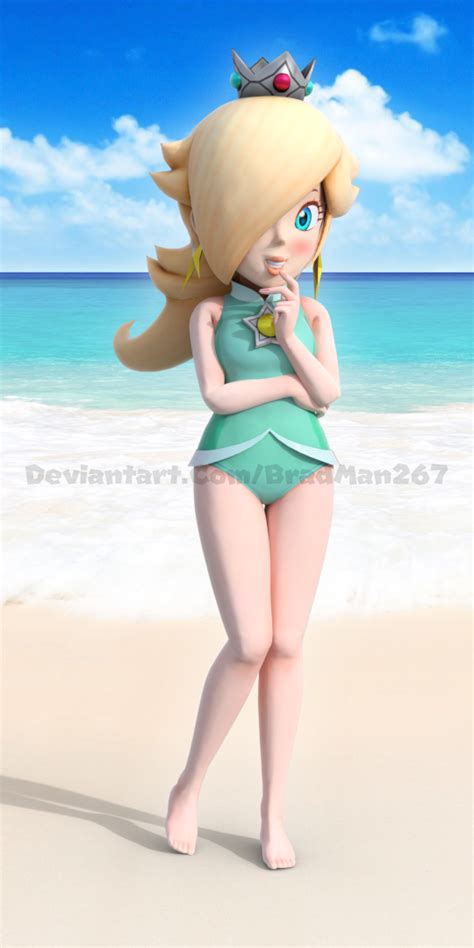 Swimsuit Rosalina By BradMan Super Mario Art Super Mario Galaxy Super Mario Princess