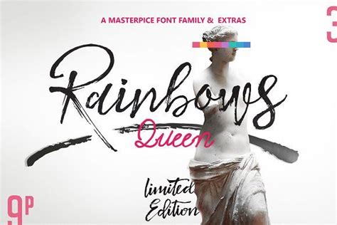 Rainbows Queen Typefaces And Extras By Yasir Ekinci On Creativemarket