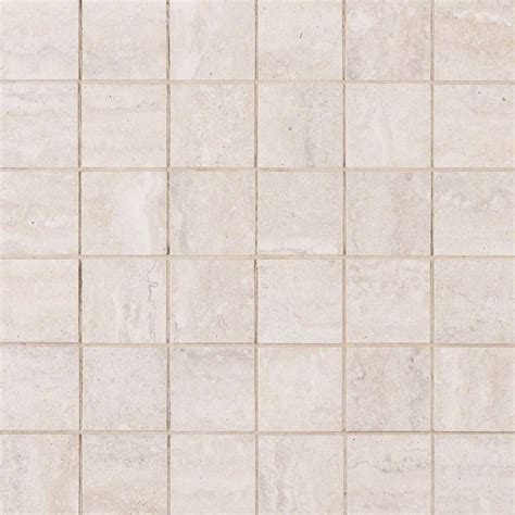 Nvenewhi2x2 Veneto White 2x2 Small Square Mosaic Porcelain White