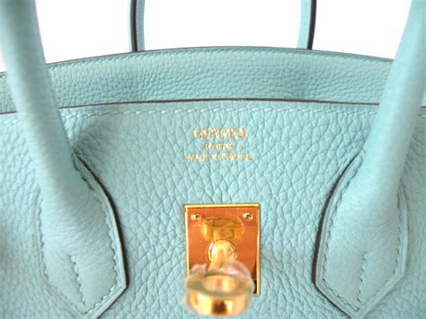 Hermes Birkin Bag 25cm Blue Atoll Togo Gold Hardware World S Best