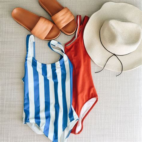 High Rise One Piece Swimsuit With Colorful Stripe For Women Wti Design