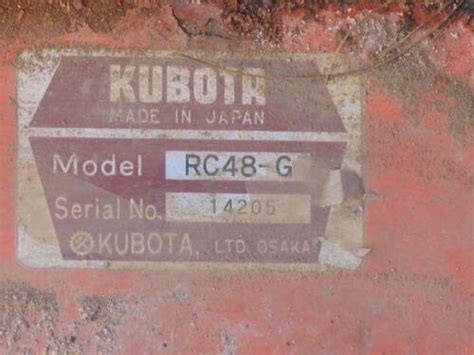 Kubota G6200 G5200 Garden Tractor Mower Deck 48 Rc48 G Ebay