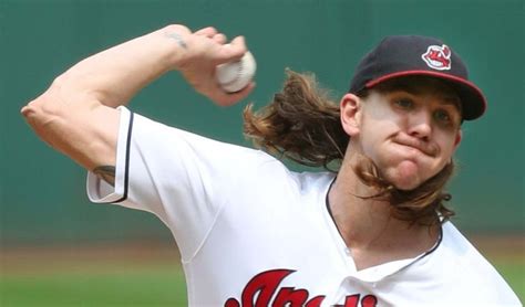 Cleveland Indians Mike Clevinger Pitching Against The Orioles At