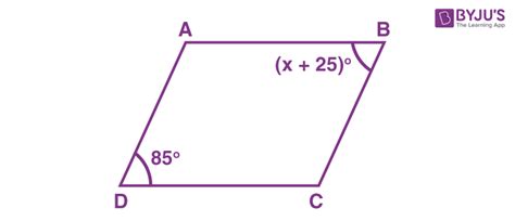 Angles Of A Parallelogram