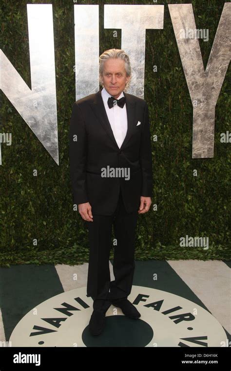 Us Actor Michael Douglas Attends The 2012 Vanity Fair Oscar Party At