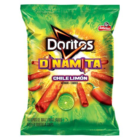 Doritos Dinamita Chile Limn Flavored Rolled Tortilla Chips 375 Oz Bag