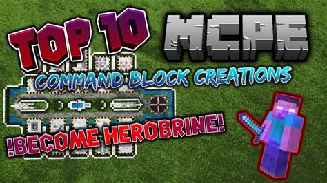 Top 10 Command Block Creations In Mcpe Minecraft Bedrock Edition