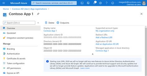 Schnellstart Registrieren Einer App Bei Microsoft Identity Platform