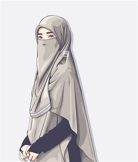 Pin Oleh Nur Ain Zakaria Di Niqab Kartun Gadis Kartun Kutipan Anak