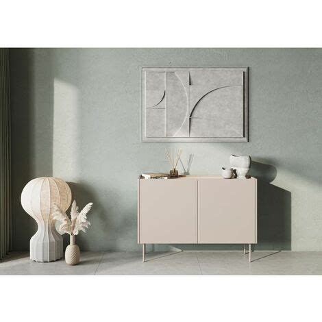 Buffet BOBOCHIC Buffet 2 Portes 120 Cm ATLAS Beige