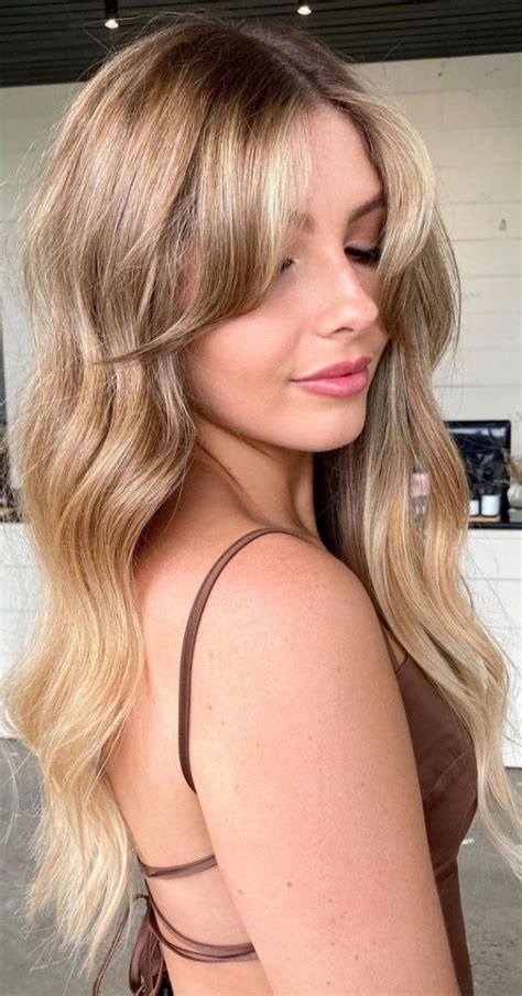 Trendy Hairstyles And Haircuts With Bangs Lightening Soft Root Shadow
