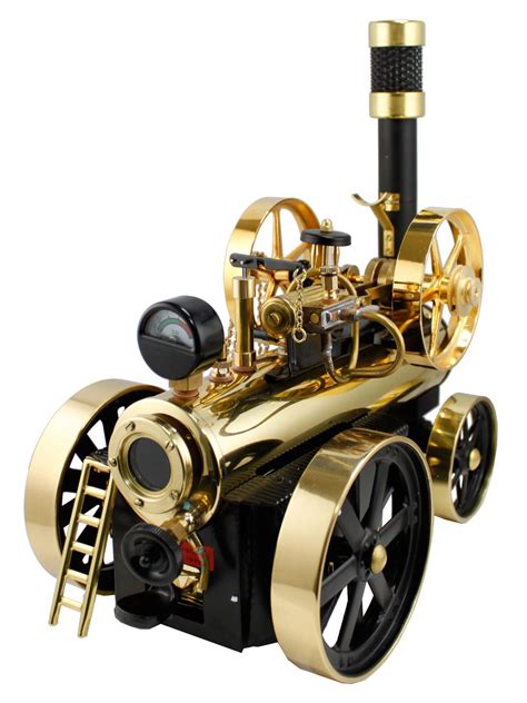 Working Brass Model Steam Engine Locomobile From