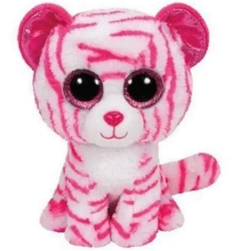 Ty Beanie Boos 6 15cm Lindi The Pink Cat Plush Regular Soft Big Eyed