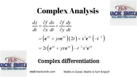 The algorithms take care to avoid unnecessary intermediate underflows and overflows, allowing the functions to be evaluated over as much of the complex plane as possible. Complex Differentiation - YouTube