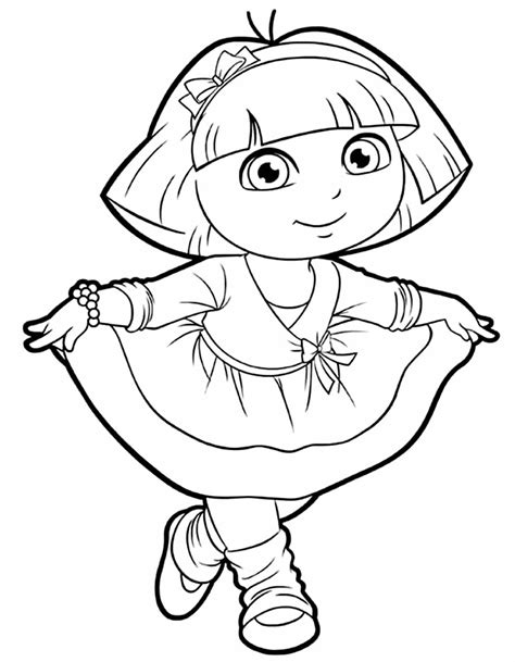 Coloriage Dora L Exploratrice Dessin Sexiz Pix