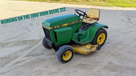 Working On The John Deere 212 Garden Tractor Youtube