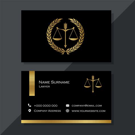 Lawyer Business Card Vector Art Icons And Graphics For Free Download