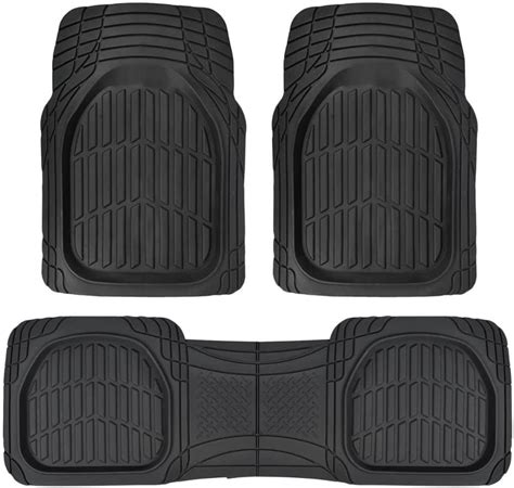 Sharper Image Deep Dish Rubber Floor Mats Front And Rear For Car Truck