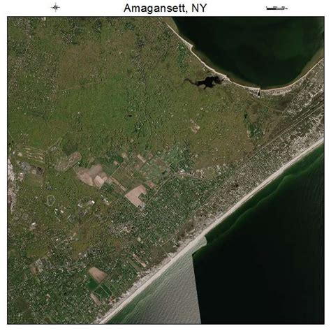 Aerial Photography Map Of Amagansett Ny New York