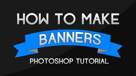 How To Make Banner In Adobe Photoshop Cs6 Youtube