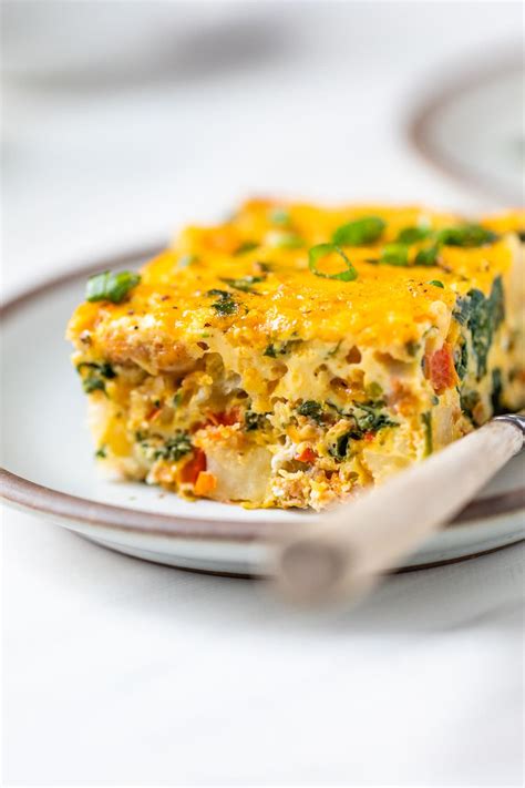 Healthy Breakfast Casserole With Hash Browns