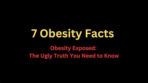 7 Interesting Obesity Facts Obesity Exposed The Ugly Truth You Need