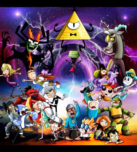 Nickelodeon Cartoon Network Disney Hub Unite By Xeternalflamebryx On Deviantart Crossovers