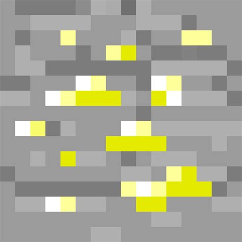 Minecraft Gold Pixel Art
