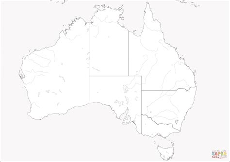Kaart Van Australie En Oceanie Kleurplaten Kleurplaten