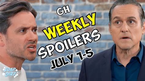 General Hospital Weekly Spoilers July 1-5: Sonny’s Unhinged & Dante