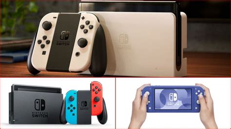 Nintendo Switch Oled Vs Nintendo Switch Vs Lite Comparativa